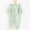Dojčenský mušelínový overal s kapucňou New Baby Comfort clothes šalviová Zelená 62 (3-6m)