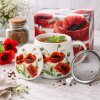 Dovoz EU Porcelánový bylinkový hrnček s nerezovým sitkom Poppies 0,43l porcelán UNI
