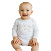 Detské body s potlačou New Baby Husičky Biela 80 (9-12m)