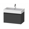 Duravit Ketho.2 Umývadlová skrinka, 44x78x46 cm, 1 zásuvka, grafit mat K25077049490000