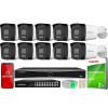 Sada na monitorovanie IP 10 kamier 8Mpx Live Guard + NVR Hikvision DS-7616NXI-K2
