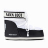MOON BOOT ICON LOW NYLON WHITE/BLACK - 36/38
