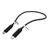 Kábel USB (2.0), USB micro OTG M-USB micro OTG M, 0.3m, čierny