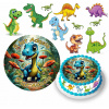 DIGITÁLNA TLAČ Opłatek na tort DINOSAURY JURASSIC PARK OZDOBA + TEXT 6