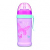 Canpol Babies Active Cup Non Spill Sport Cup Butterfly Pink športová fľaša so slamkou 350 ml