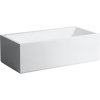 LAUFEN Kartell voľne stojaca vaňa z materiálu Sentec, odtok v strede, 1700 x 860 x 540 mm, s osvetlením prepadu, biela, H2233320006161