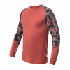 Tričko Sensor MERINO IMPRESS, dlhý rukáv, terakota/rush - L