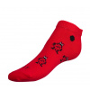 Bellatex Ponožky nízké Berušky červená, černá