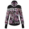 Dámska bunda Crazy Idea JKT Crows zebra mix L