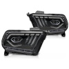 FORD MUSTANG 2010-2013 - predné LED svetlá ČIERNA DRL