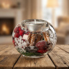 Sklenený svietnik DREAMLIGHT MERCUR SMART NOEL 8 × 6 cm
