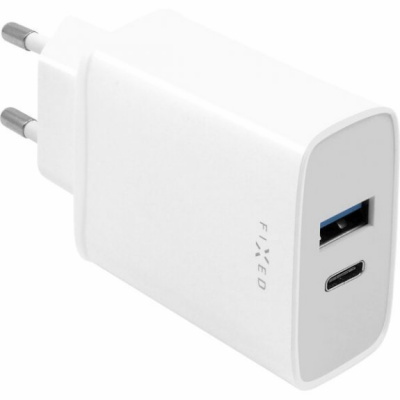 FIXED 30W sieťová nabíjačka s USB-C / USB pre zariadenia Apple - biela FIXC30-CU-WH - možnosť vrátiť tovar ZADARMO do 30tich dní