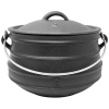 Klarstein Beefalo, liatinový hrniec, potjie, veľkosť M, liatina, okrúhly, pokrievka, 6 l (35022)