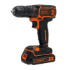 BLACK+DECKER Náradie - 18V AKU vŕtací skrutkovač, 1x aku 1,5 Ah Li-Ion, nabíjačka BDCDC18-QW