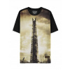 The Lord of The Rings Orthanc Sublimated Print Men's Short Sleeved T-shirt Black