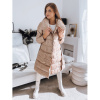 LONDON PREMIUM dámsky kabát / bunda camel (ty3346) XXL