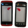 Přední kryt Nokia Asha 305 306 Red červený dotyková deska