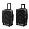 ROWEX Stredný a príručný cestovný kufor s TSA zámkom ROWEX AERO 2v1 Farba: Čierna 56x38x23 cm, 66x45x26 cm, 76x50x30 cm ABS