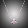 GRACE Silver Jewellery Stříbrný náhrdelník se zirkony Beruška, stříbro 925/1000 NH-SCN400/34 Stříbrná 45 cm