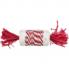 TRIXIE Xmas Candy Roll - 100 % přírodní hračka pro hlodavce, 18 cm, červená/bílá