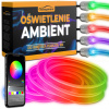 Ambientné osvetlenie interiéru auta LED RGB 7 m ovládanie aplikáciou a diaľkovým ovládačom