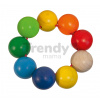 Drevená hrkálka Beads Baby Eichhorn guličky od 3 mes