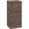VILLEROY & BOCH Venticello závesná bočná skrinka nízka, 1 dvierka + 1 zásuvka, pánty vľavo, 404 x 372 x 866 mm, Arizona Oak, A95001VH