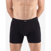 GINA Pánske boxerky s dlhšou nohavičkou z prémiovej zmesi bavlny a elastanu | 74173P - čierna martini, 62/64