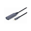 Gembird adaptér USB-C (M) na VGA (F), 0.15m kábel, šedý A-USB3C-VGA-01