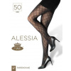 Dámské vzorované punčochové kalhoty Alessia 50 nero XL/176-182/116