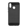 Puzdro gumené Huawei P20 Lite Carbon čierne PT
