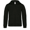 B&C | Hooded Full Zip /kids, Detská mikina s kapucňou, čierna, 7-8