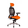 OFFICE PRO Kancelárska stolička SATURN NET oranžová