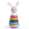 Bigjigs Toys Drevená motorická veža - králik