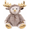 Atmosphera vánoční plyšová hračka, medvídek oblečený jako sob, 28 cm
