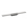 Hansgrohe RainDrain Flex - Lineárny sprchový žľab s nerezovým roštom 700, ku stene, skrátiteľný, kefovaná nerezová 56050800