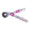 Max&Molly Short Leash Magic Zebra - farebné mestské vodítko pre psa, dúhový vzor zebry, 120 cm - L