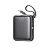 Powerbanka Joyroom JR-PBF27 10 000 mAh 22,5 W so vstavaným USB-C a Lightning káblami – čierna (Powerbanka Joyroom JR-PBF27 10 000 mAh 22,5 W so vstavaným USB-C a Lightning káblami – čierna)