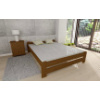 Posteľ z masívu Európa 140 x 200 cm + rošt ZADARMO - farba dub