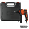 BLACK+DECKER Príklepová vŕtačka 710W v kufri BEH710K