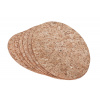 MAKRO - Podložka korok ovál 38,5x25cm sada 6ks