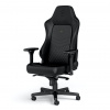 Herná stolička Noblechairs HERO Genuine leather, čierna/čierna (NBL-HRO-RL-BLA)