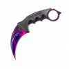 Foxter Skladací nôž KARAMBIT CS:GO 19,5 cm, rôzne farby Vyber barvu :: Purple Galaxy