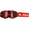 LS2 AURA ENDURO SERIES GOGGLE BLACK RED WITH CLEAR VISOR