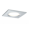 PAULMANN Zápustné svítidlo LED Coin Slim IP44 hranaté 6,8W hliník 3ks stmívatelné 93895