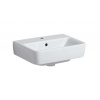 Geberit Selnova Compact Umývadielko 45x34 cm, s 1 otvorom na batériu, s prepadom, biela 501.561.00.7