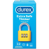 Durex Extra Safe Thicker latexový kondóm, silnejší, nominálna šírka: 56 mm 12 kusov