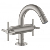 Grohe Atrio - Bidetová batéria s výpustom, veľkosť M, supersteel 24027DC3