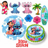 DIGITÁLNA TLAČ Jedlý obrázok na tortu STICH STITCH STICZ LILO + POSTAVY TEXT 10