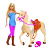 Mattel Barbie bábika s koňom